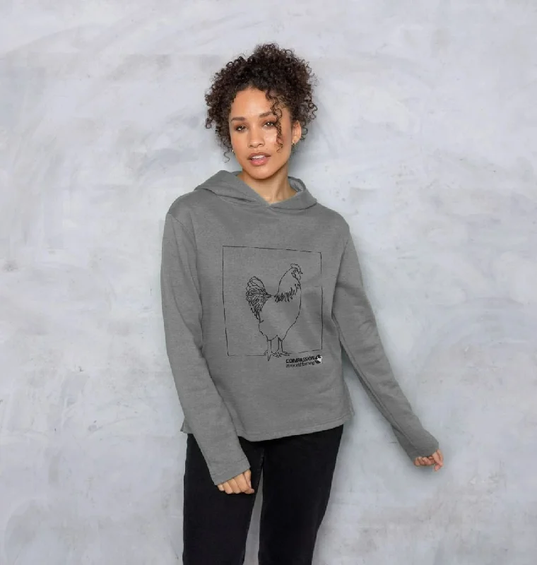 Women's Chicken Relaxed Fit Hoodie Hoodie with Elastic Waist Stretchable Comfortable Women's Chicken Relaxed Fit Hoodie Hoodie with Elastic Waist Stretchable Comfortable