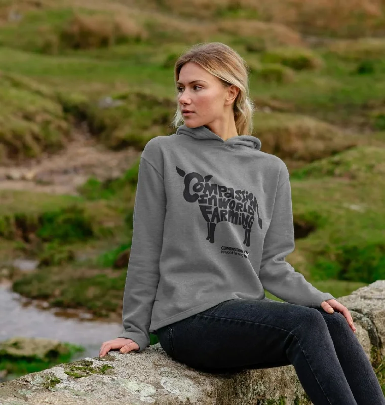 Women's Compassion Cow Relaxed Fit Hoodie Oversized Hoodie Comfort Casual