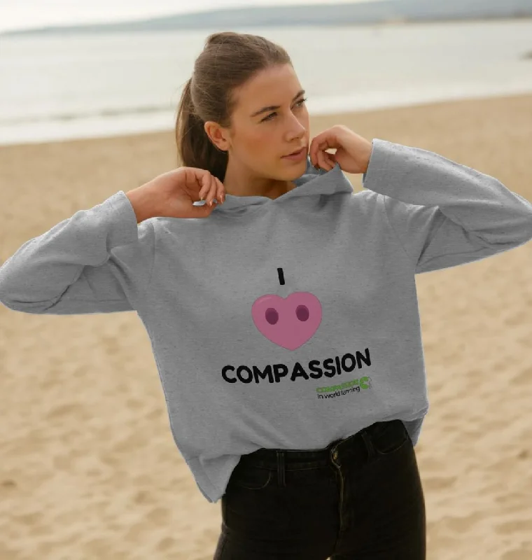 Women's Compassion Hoodie Hoodie with High-Low Hem Asymmetrical Trendy