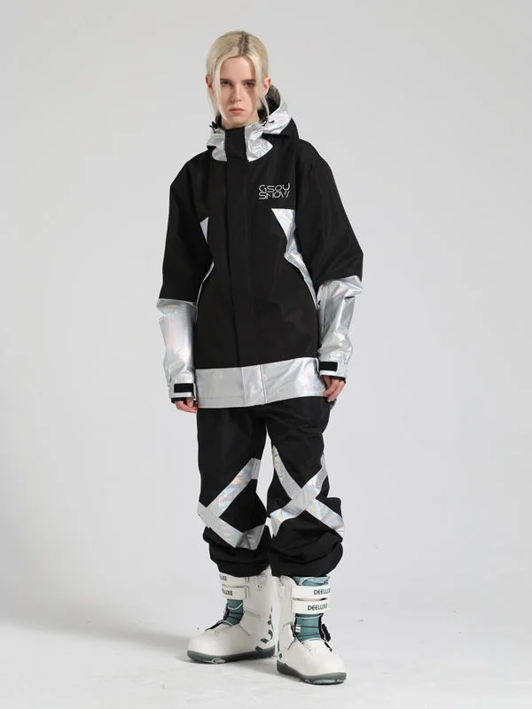 Women's Gsou Snow Glowing Snow Jacket & Pants Sets Collared Jacket Crew Neck Jacket Turtle Neck Jacket Women's Gsou Snow Glowing Snow Jacket & Pants Sets Collared Jacket Crew Neck Jacket Turtle Neck Jacket