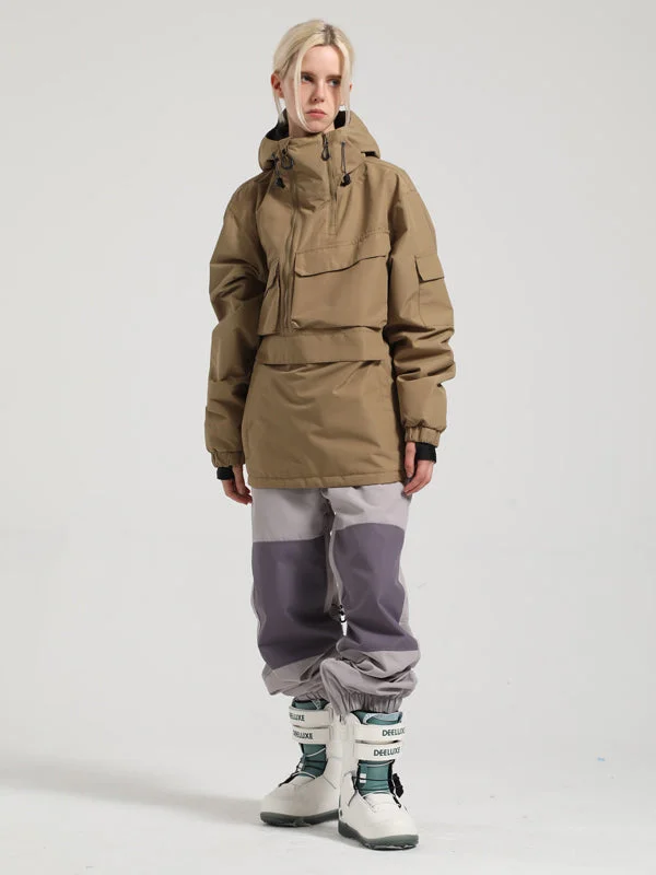 Women's Gsou Snow Winter Action Anorak Snow Jacket & Pants Front Pockets Side Pockets Patch Pockets Women's Gsou Snow Winter Action Anorak Snow Jacket & Pants Front Pockets Side Pockets Patch Pockets