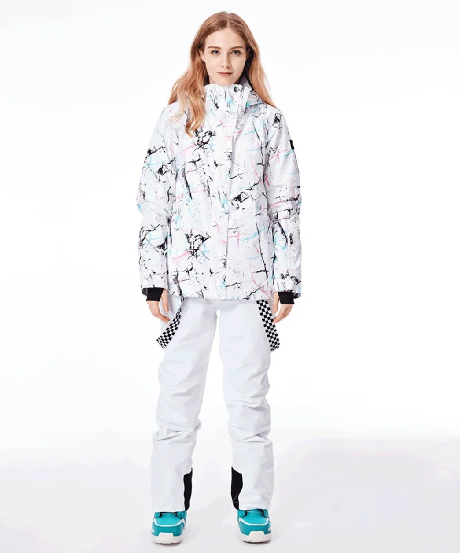 Women's SMN Winter Fashion Colorful Metropolis Ski Suits - Jacket & Pants Set Fitted Jacket Loose Jacket Oversized Jacket Women's SMN Winter Fashion Colorful Metropolis Ski Suits - Jacket & Pants Set Fitted Jacket Loose Jacket Oversized Jacket