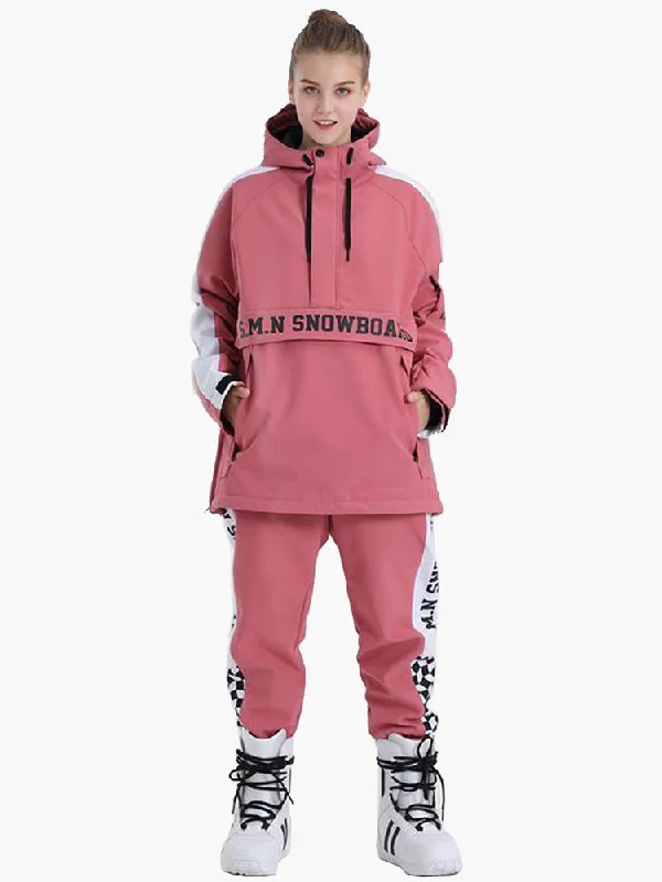 Womens Top Fashion Snowboard Suit Snowsuit  Jacket & Pants Set Herringbone Jacket Houndstooth Jacket Plaid Jacket
