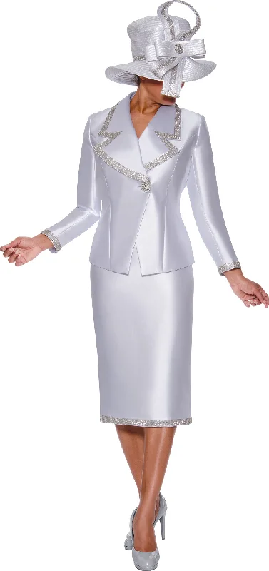 Divine Apparel G9872W Plus Size Long Sleeve Two Piece Jacket Skirt Set Insulated Jacket Fitted Jacket Loose Jacket
