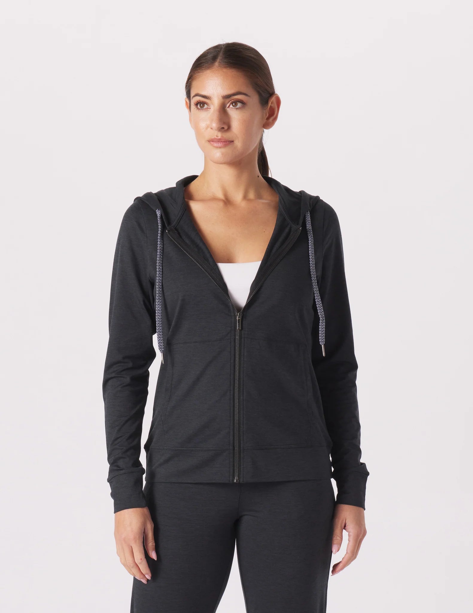 Glyder: On The Go Lightweight Jacket in Black Hooded Jacket Caped Jacket Shawl Collar Jacket Glyder: On The Go Lightweight Jacket in Black Hooded Jacket Caped Jacket Shawl Collar Jacket