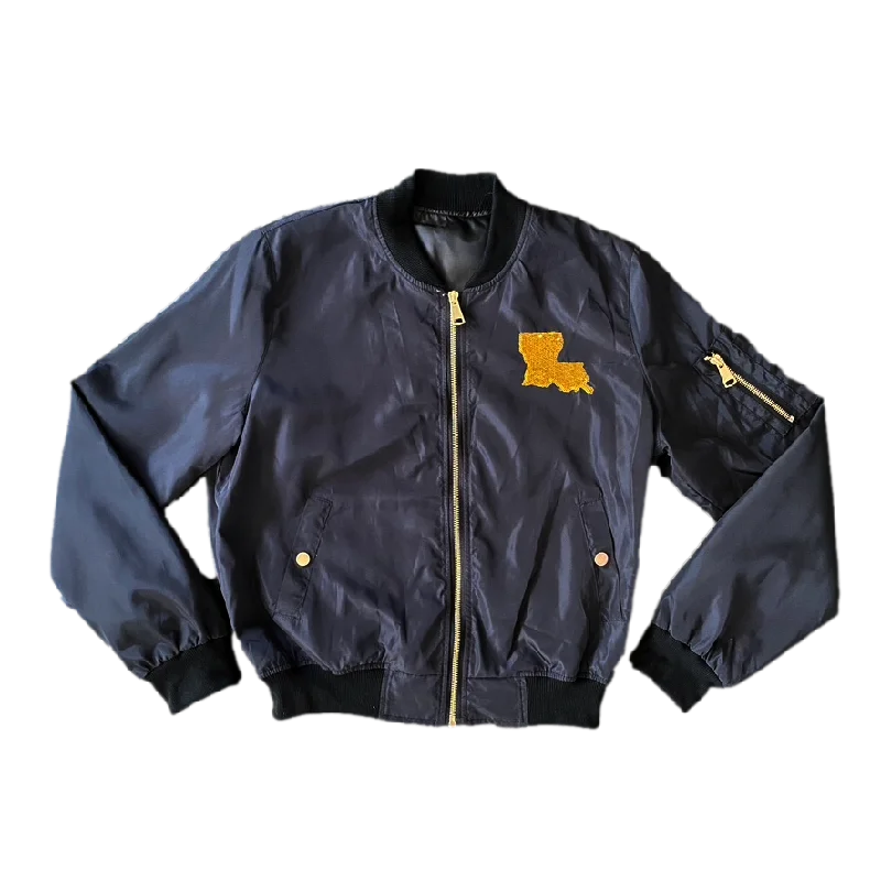 Louisiana Bomber Jacket Knit Fabric Woven Fabric Fleece Fabric