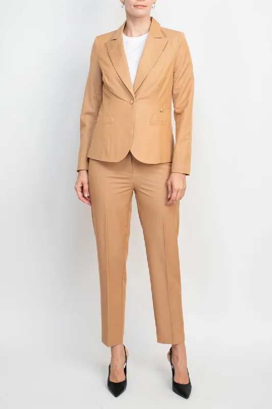 Nanette Lepore  Formal Stretch Crepe Jacket Pencil Cut Pant Suit Anorak Shell Jacket Lightweight Jacket