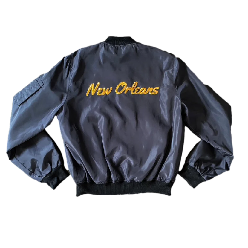 New Orleans Bomber Jacket Mesh Jacket Canvas Jacket Denim Jacket