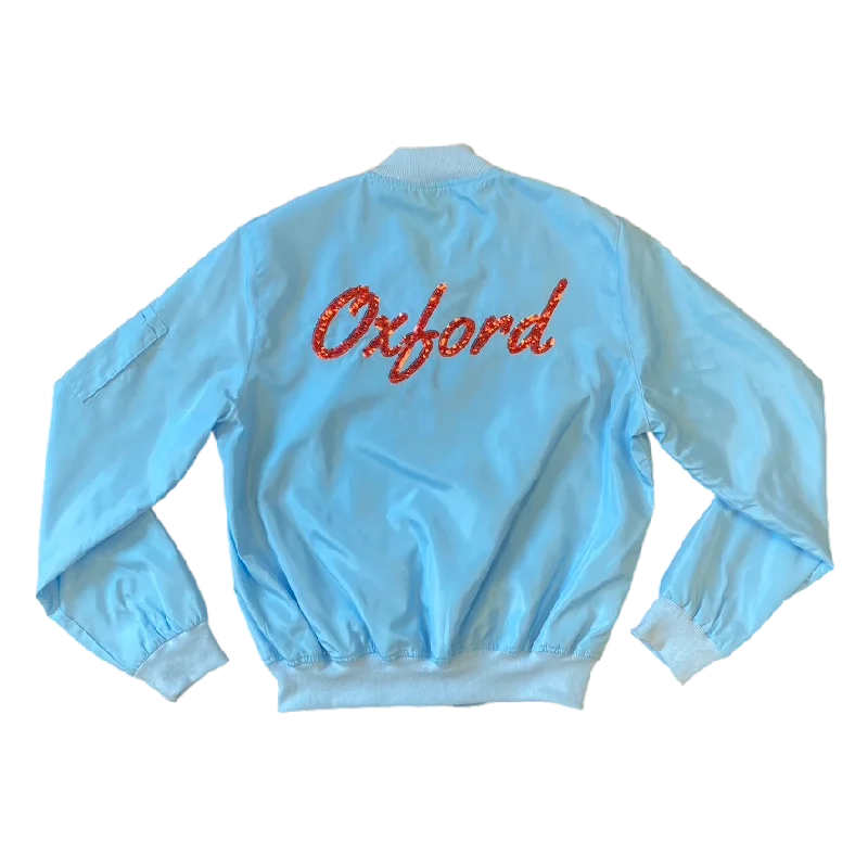 Oxford Bomber Jacket One-Shoulder Jacket Off-the-Shoulder Jacket Asymmetrical Jacket Oxford Bomber Jacket One-Shoulder Jacket Off-the-Shoulder Jacket Asymmetrical Jacket
