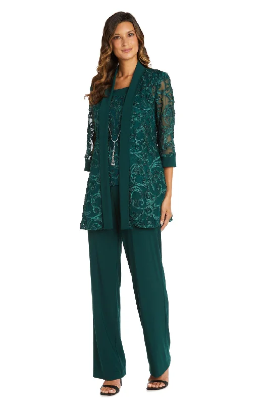 R&M Richards 5012P Formal Jacket Petite Pant Suit Sale Satin Jacket Silk Jacket Chiffon Jacket