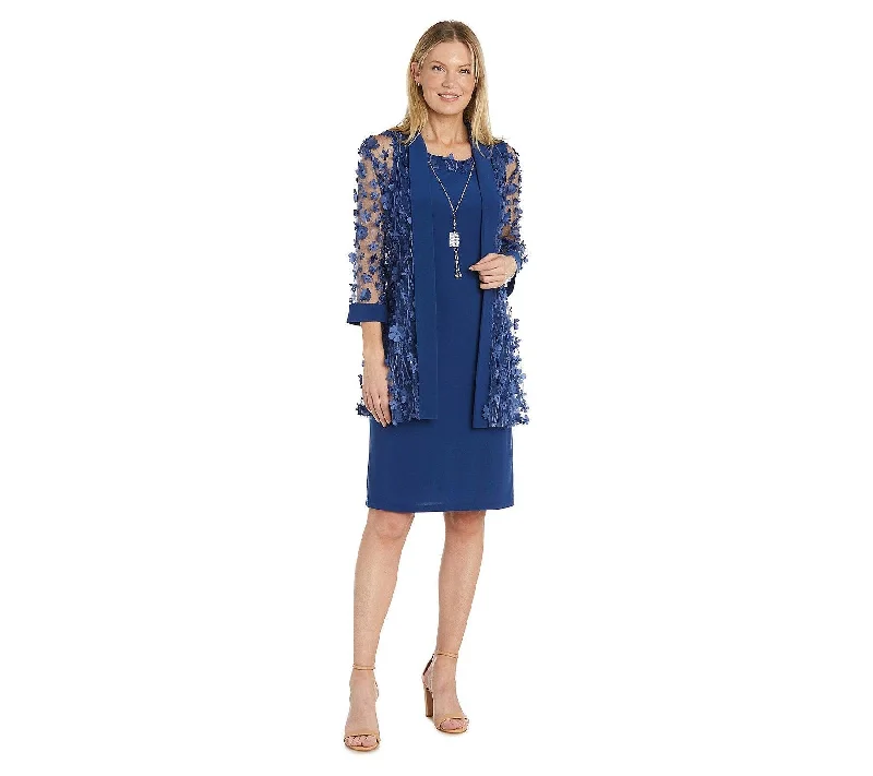R&M Richards 9733 Short Floral Print Jacket Dress Herringbone Jacket Checkered Jacket Solid Jacket