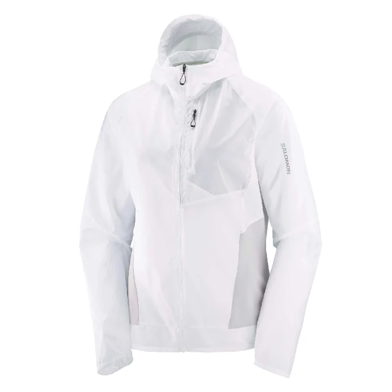 Salomon | Women's Bonatti Cross Wind Jacket - White/Gray Violet