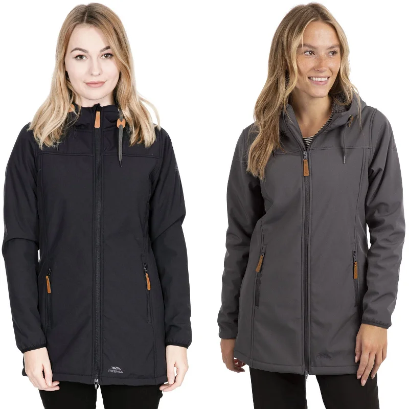 Trespass Womens Kristen Softshell Waterproof Jacket Collared Jacket Crew Neck Jacket Turtle Neck Jacket Trespass Womens Kristen Softshell Waterproof Jacket Collared Jacket Crew Neck Jacket Turtle Neck Jacket