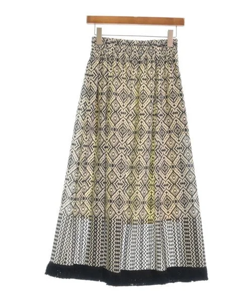 allureville Long/Maxi length skirts asymmetrical skirt cut