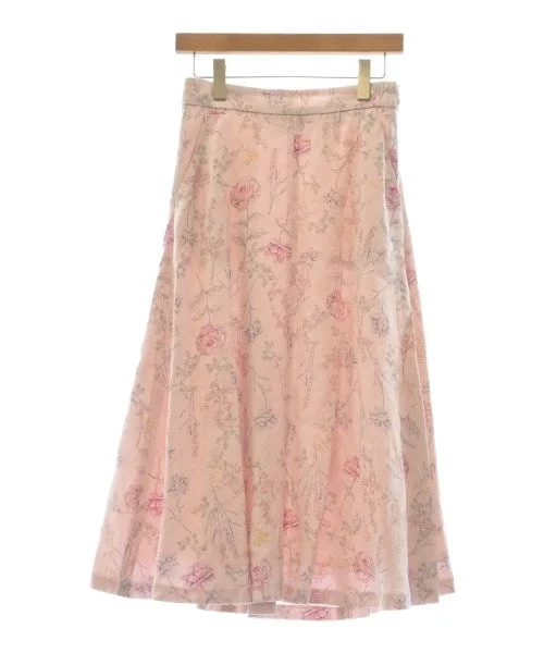Jiyuku Long/Maxi length skirts pleated skirt texture