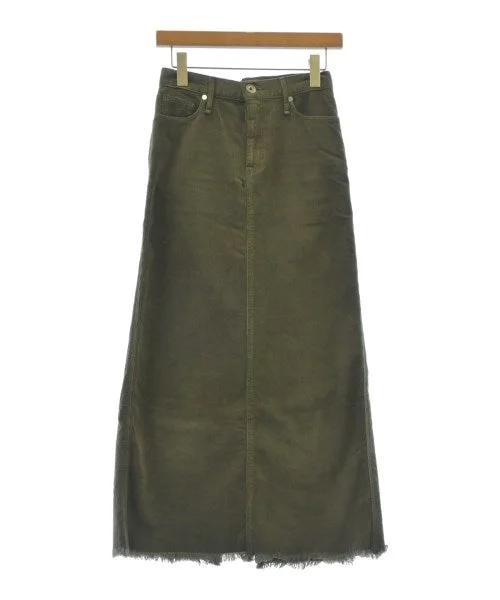 upper hights Long/Maxi length skirts ruffled skirt detail