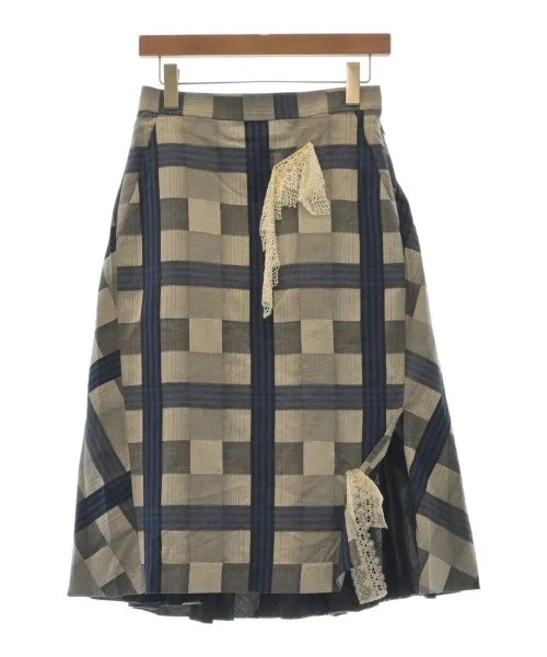 FACETASM Long/Maxi length skirts linen skirt airy