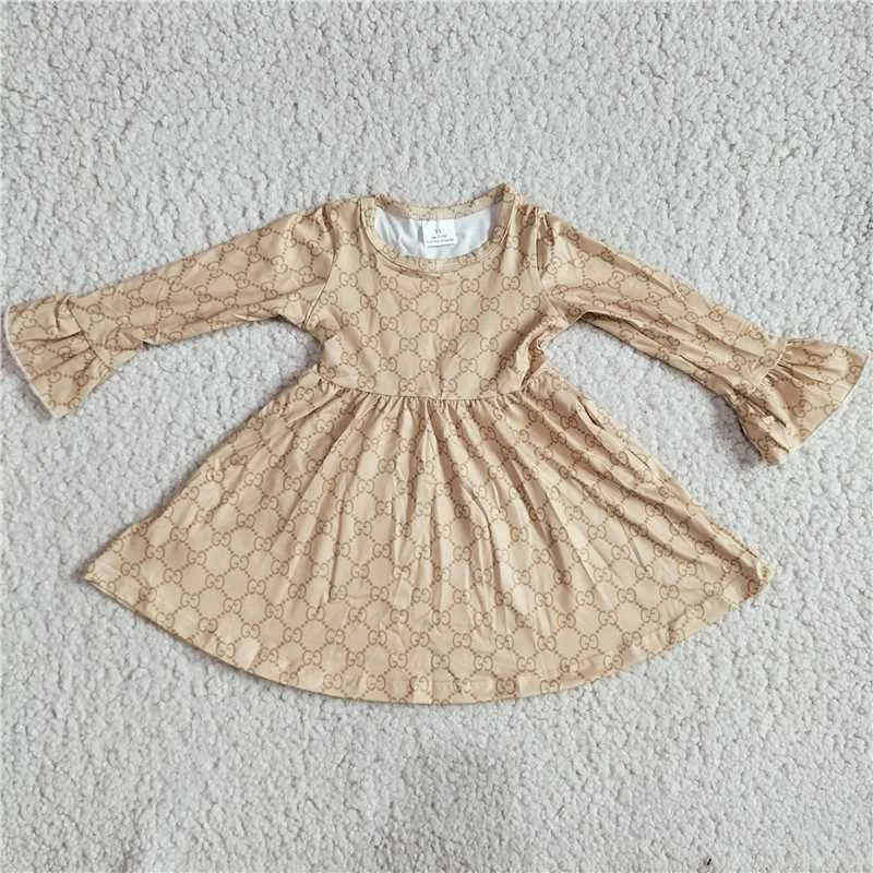 RTS NO MOQ SALES G2-24-4; Light yellow plaid striped beige long-sleeved skirt spandex blend skirt