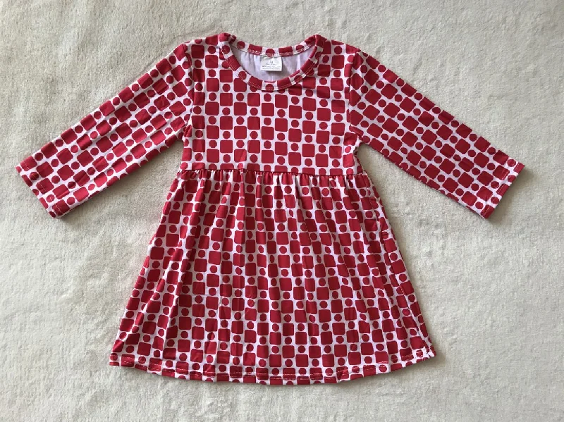 RTS NO MOQ SALES  G3-12-3*. Red□○Long-sleeved skirt silk skirt lustrous