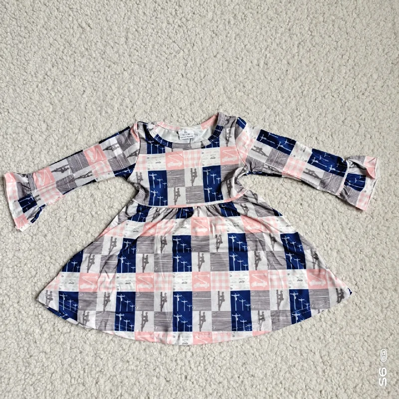 RTS NO MOQ SALES G4-12-4* Ladder climber blue and pink plaid long-sleeved skirt relaxed fit skirt RTS NO MOQ SALES G4-12-4* Ladder climber blue and pink plaid long-sleeved skirt relaxed fit skirt