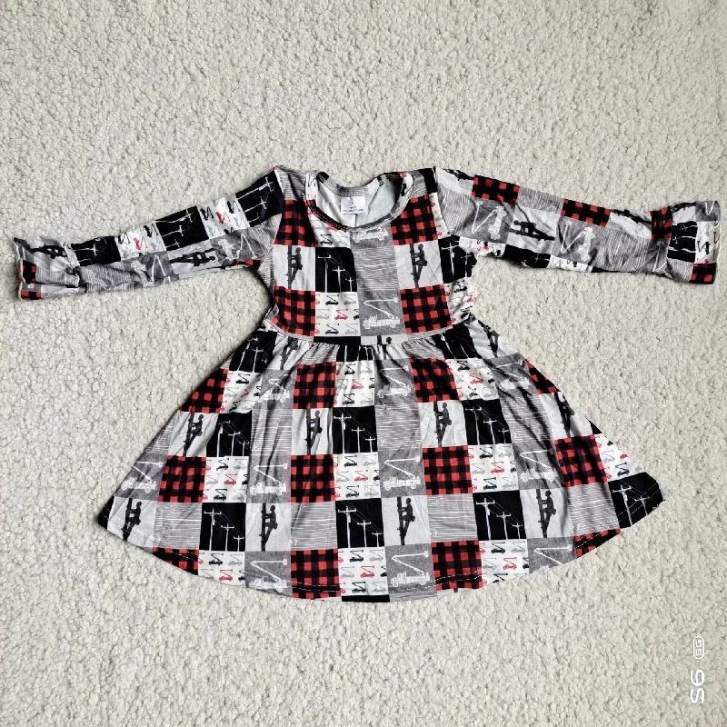 RTS NO MOQ SALES G4-12-5- Ladder climber red and black plaid long-sleeved skirt leather skirt sleek RTS NO MOQ SALES G4-12-5- Ladder climber red and black plaid long-sleeved skirt leather skirt sleek