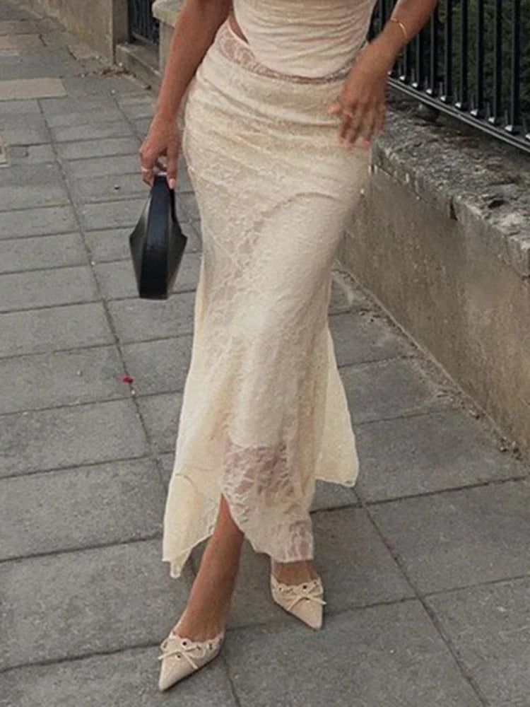 Lace Mesh Splice Long Skirts For Women See Through Sexy High Waist Maxi Skirt Femme Club Hollow Out Skirts Ladies modal blend skirt Lace Mesh Splice Long Skirts For Women See Through Sexy High Waist Maxi Skirt Femme Club Hollow Out Skirts Ladies modal blend skirt