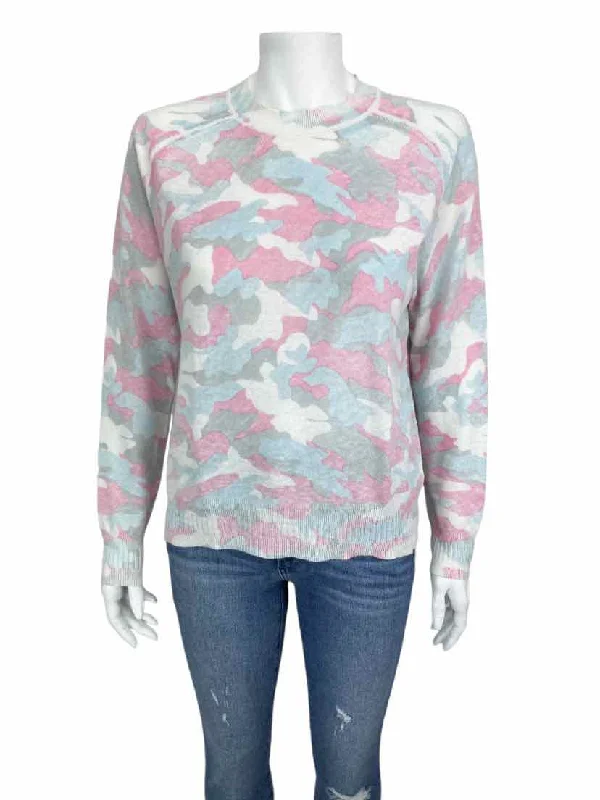 27 Miles Malibu Women's Camo Linen-Blend Sweater Ivory/Multi Size S Open Front Closed Front Wrap Front 27 Miles Malibu Women's Camo Linen-Blend Sweater Ivory/Multi Size S Open Front Closed Front Wrap Front