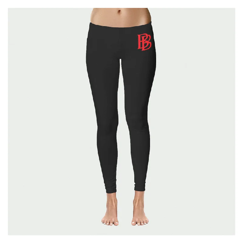 BB Leggings Red Classic Solid Color Leggings