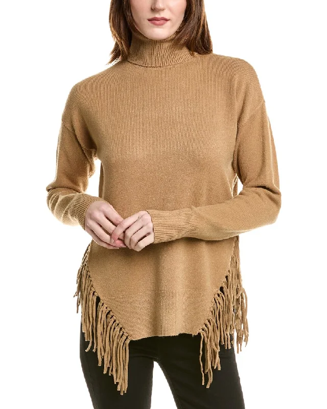 Love Token Fringe Sweater Ribbed Striped Patterned