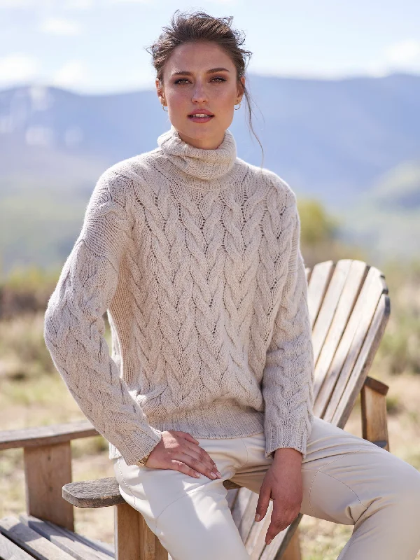 Bianca Cable Cashmere Sweater Jersey Fabric Tulle Fabric Batik Fabric