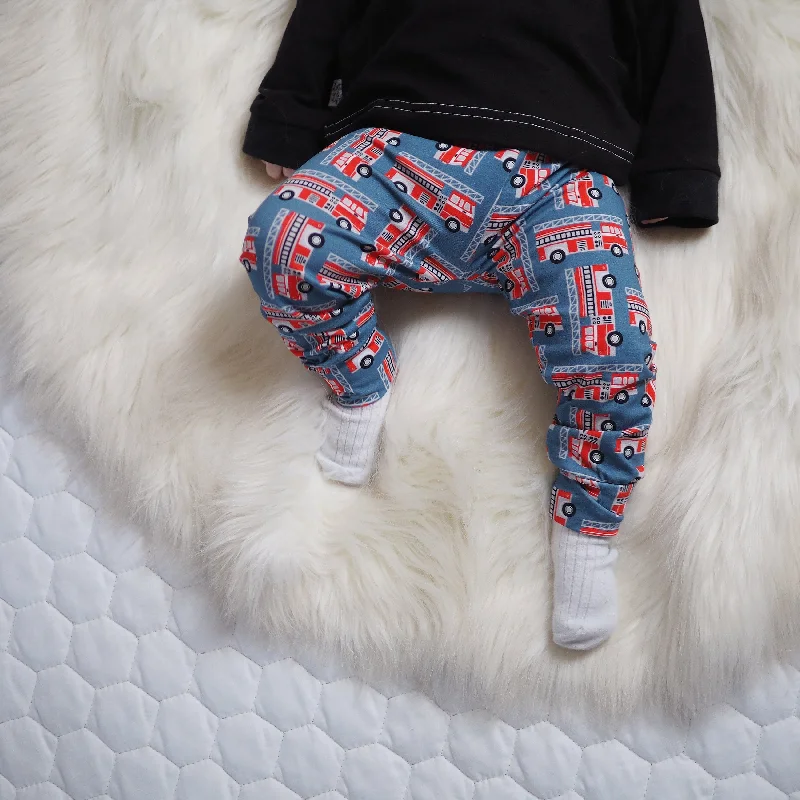 Children's Fire Engine Leggings Comfortable Classic Yoga Leggings
