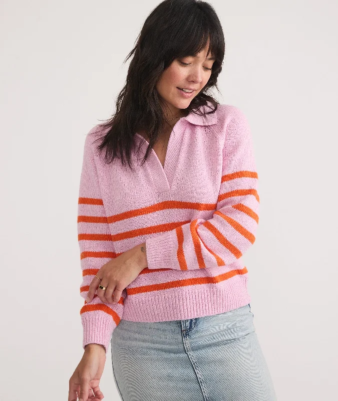 Claire Relaxed Sweater Polo Velvet Chenille Corduroy