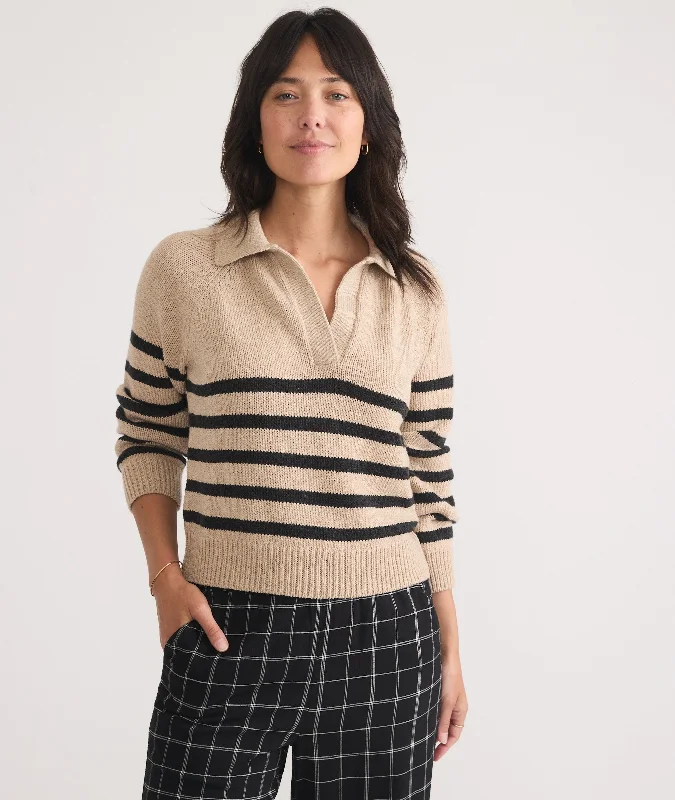 Claire Relaxed Sweater Polo Fitted Loose Oversized