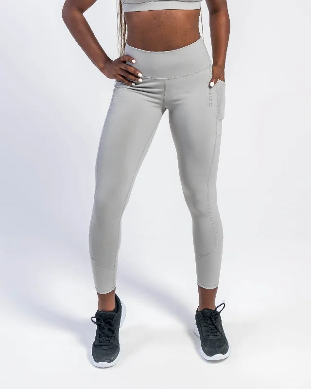 Core Leggings (Grey) Trendy Seamless Sports Leggings