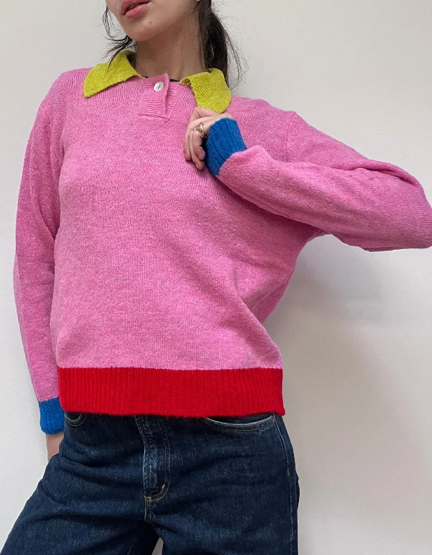 Danza Sweater in Pink Casual Formal Business