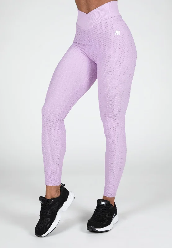 Dorris Leggings - Violet Classic Solid Color Leggings