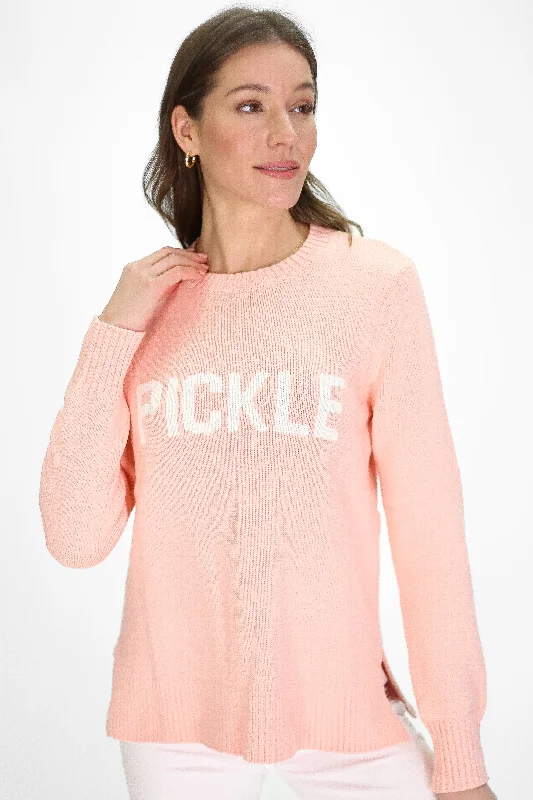 Pickle Dreamy Knit Sweater Real Fur Shearling Chenille