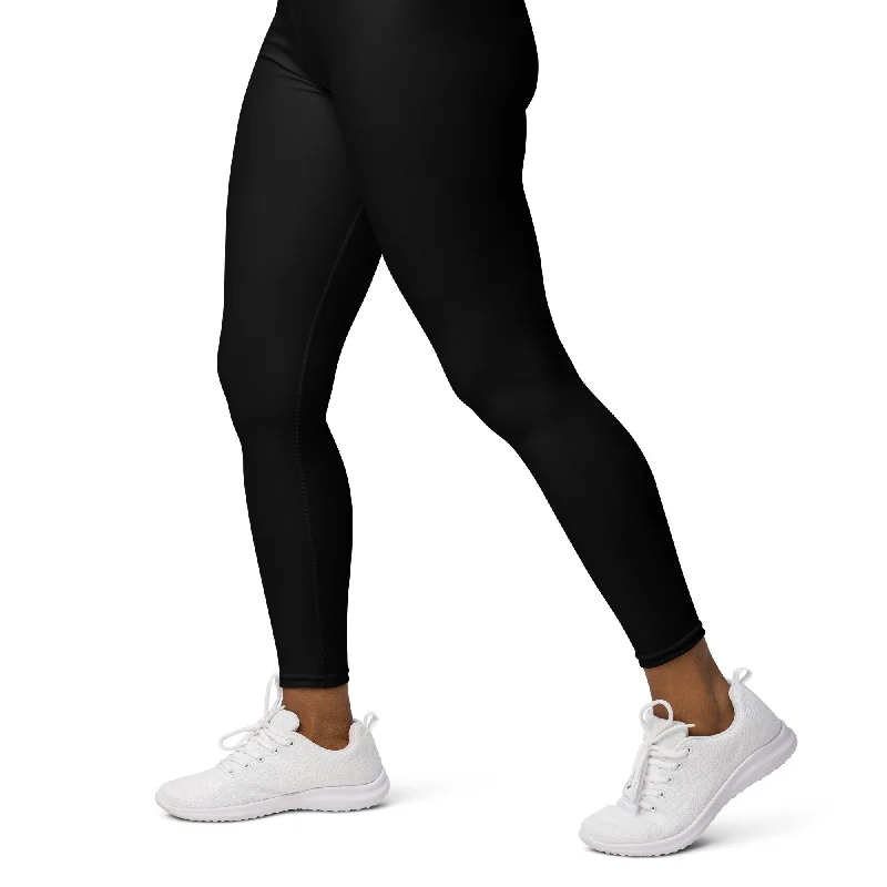 ELEVATED ESSENTIALS, BOOTY BOOSTING HIGH WAISTBAND LEGGING BLACK Stylish Stretch-Waist Leggings