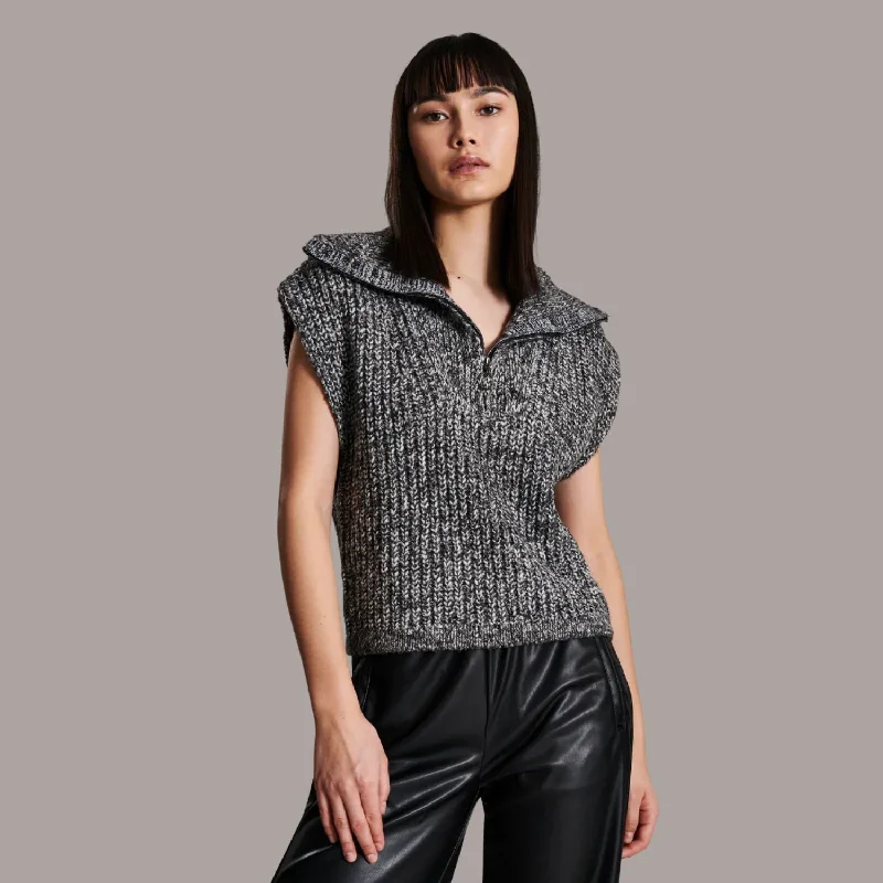 Elise SS Sweater (Licorice Twist) Machine Wash Dry Clean Hand Wash
