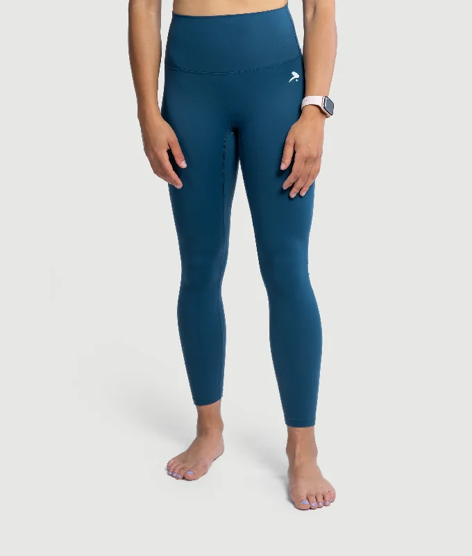 Fly Leggings - Amalfi Blue Trendy Patterned Leggings