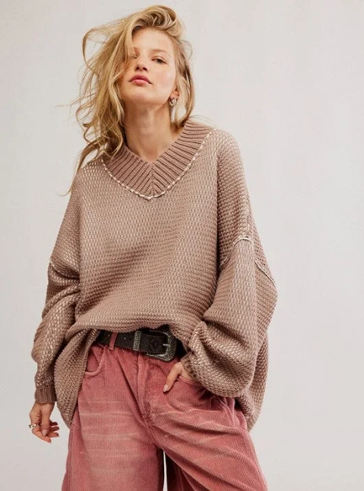 Maisie V Sweater Faux Fur Fabric Real Fur Fabric Shearling Fabric
