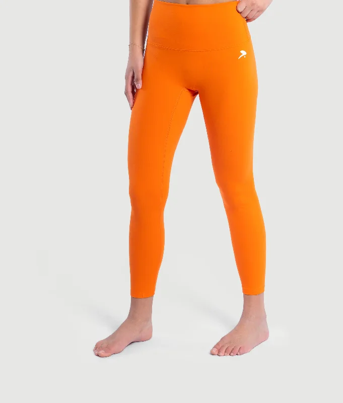 Halo Leggings - neon orange Comfortable Running Leggings