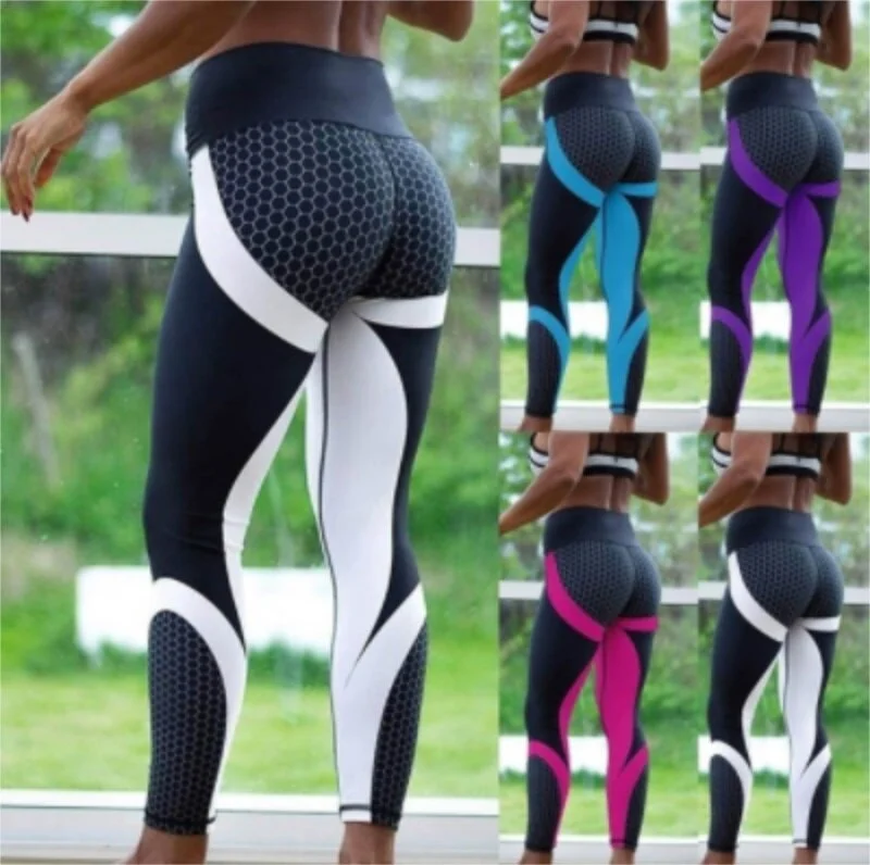 Hot Honeycomb Printed Yoga Pants Women Push Up Sport Leggings Running Leggins Sport Fitness Tights Trousers / 100pcs Stylish Stretch Pants Leggings Hot Honeycomb Printed Yoga Pants Women Push Up Sport Leggings Running Leggins Sport Fitness Tights Trousers / 100pcs Stylish Stretch Pants Leggings