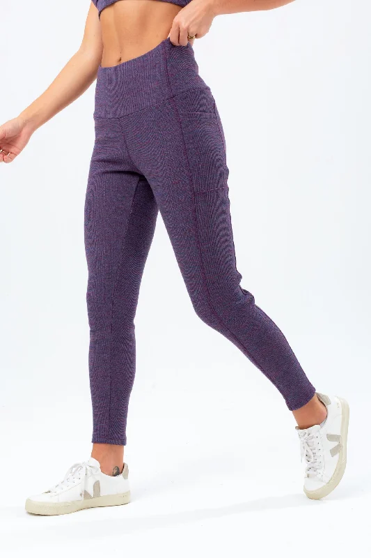 Hype Womens Multi Space Dye Panel Justhype Leggings Comfortable Running Leggings