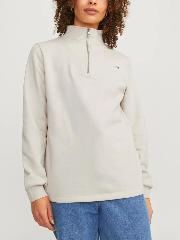 Abbie 1/2 Zip Sweater Tailored Straight A-Line