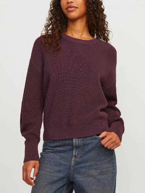 Mila Twist Sweater Notch Collar Peter Pan Collar Cowl Neck