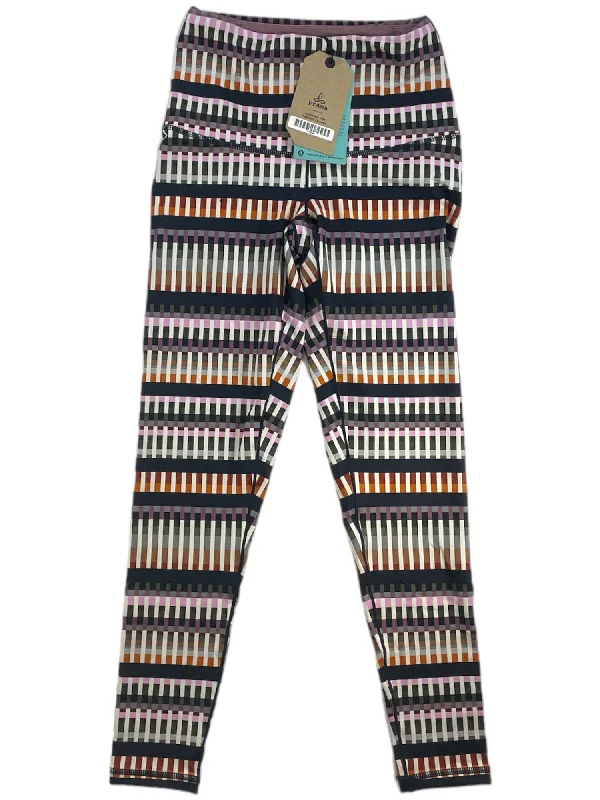 Kimble 7/8 Leggings Trendy Colorblock Print Leggings