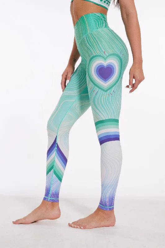 Love Bridge High-waisted Leggings Trendy High-Compression Leggings