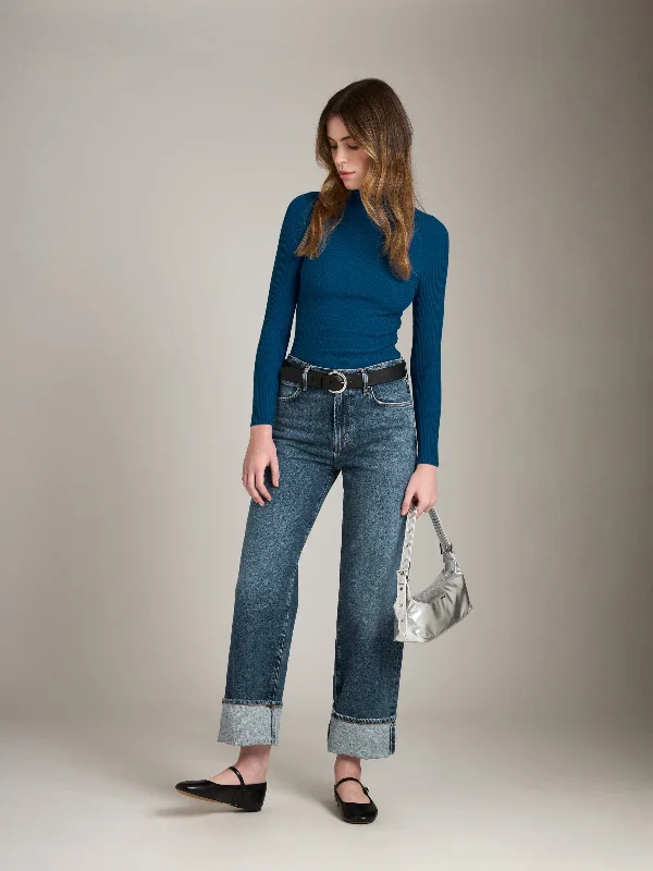 Anna Longsleeve Sweater Rayon Fabric Velvet Fabric Corduroy Fabric