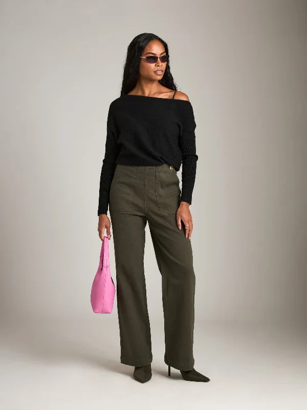 Helen Off Shoulder Sweater Long Sweater Short Sweater Cropped Sweater